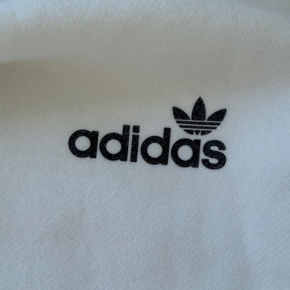 Adidas Women's White Crew Neck Sweater - Picture 3 of 5
